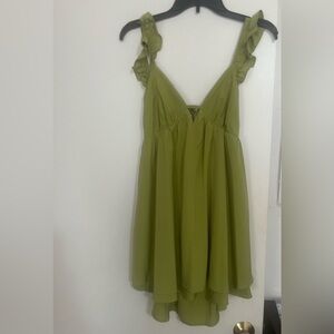 Le Lis Olive Green Dress